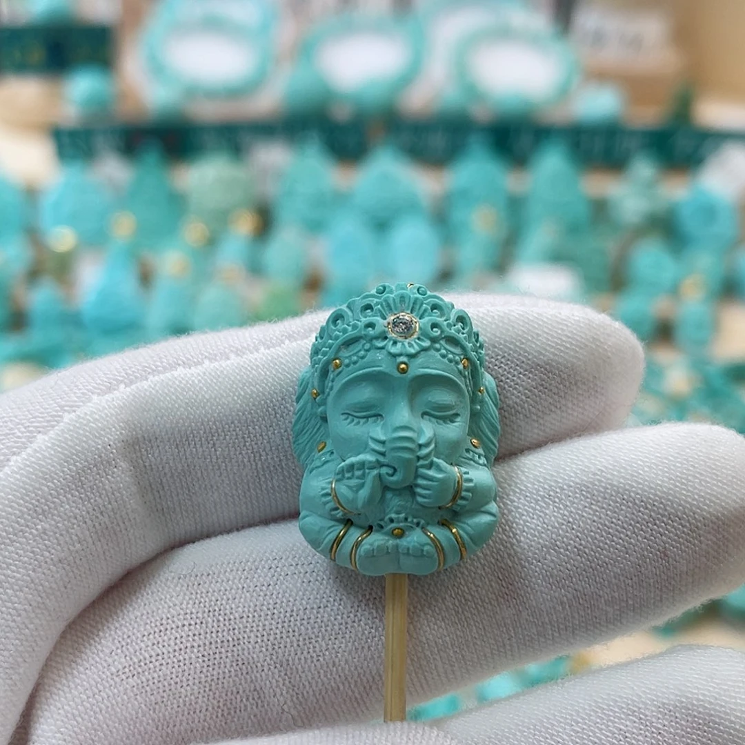 绿松石珠宝奇石未镶嵌