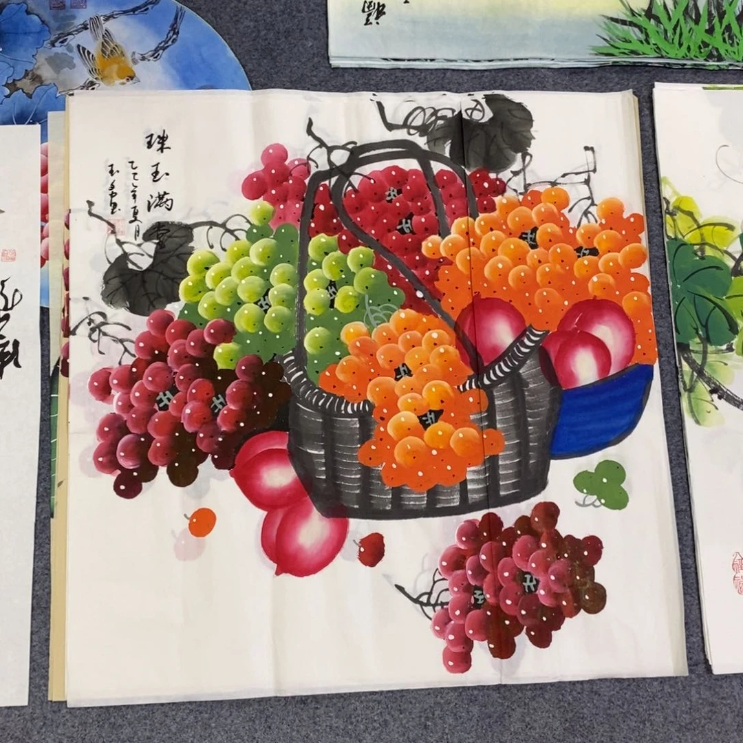 国画尺寸70✖️70四尺斗方手绘画画