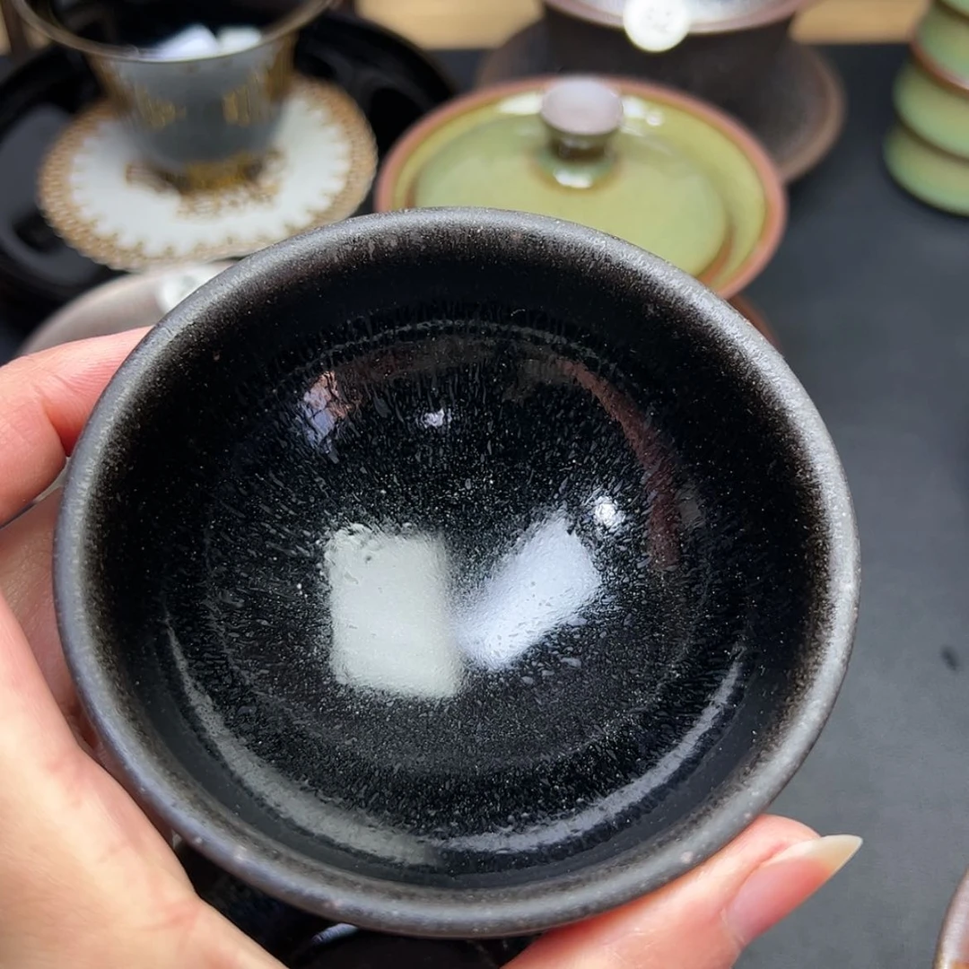 【闪购商品】茶盏谷**航建窑建盏主人杯
