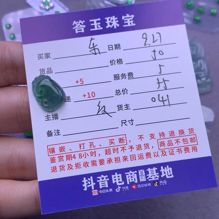 颈饰未镶嵌翡翠东****y
