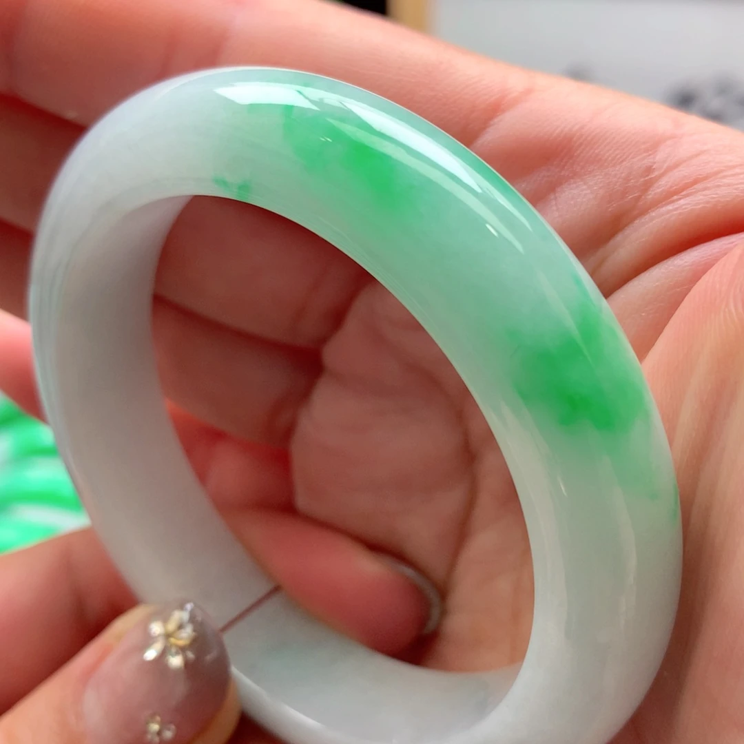 未镶嵌手镯翡翠缅甸52圈口