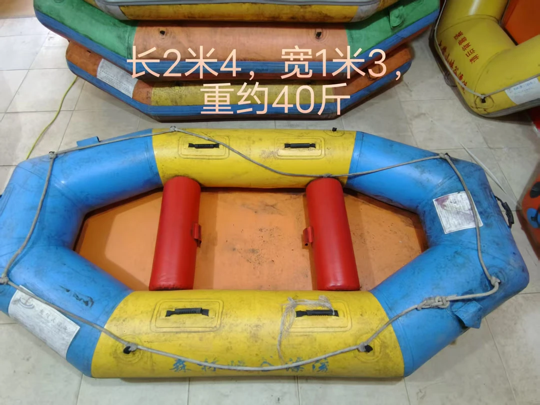 加厚耐磨充气漂流船橡皮艇皮划艇适用于钓鱼旅游等场景