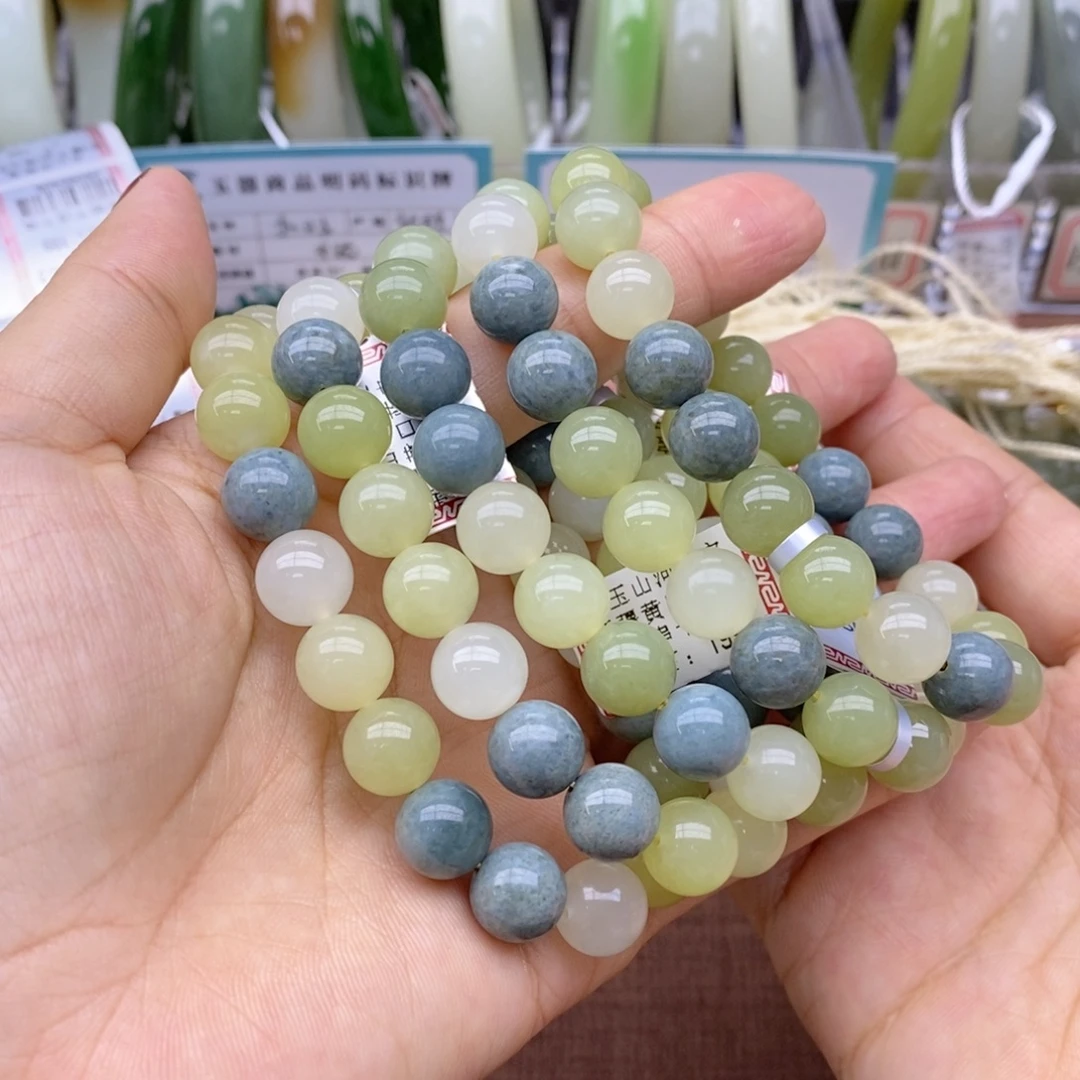 未镶嵌手串和田玉多样性拍一发一 卡10