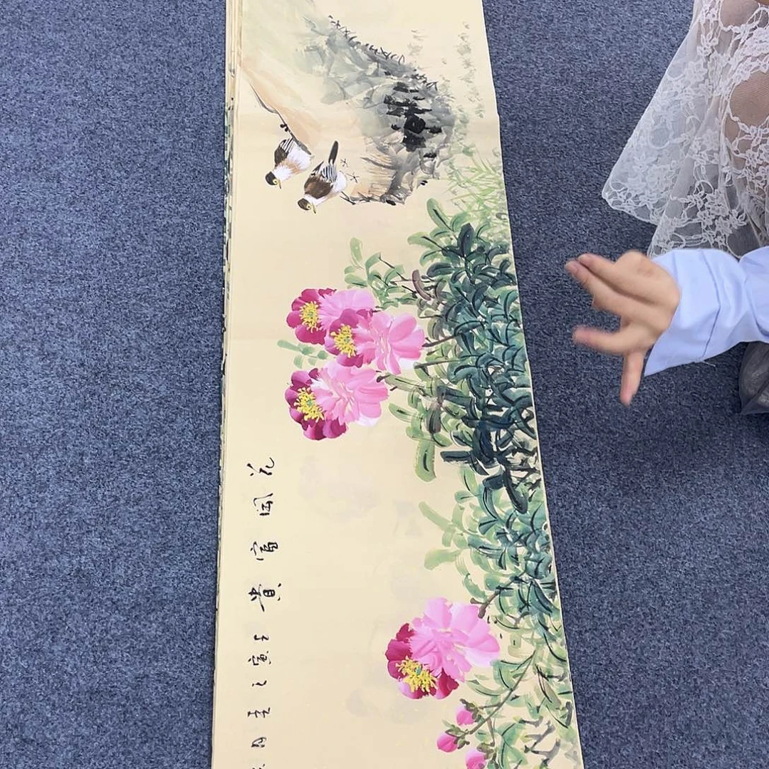 国画作品小姐姐放漏…