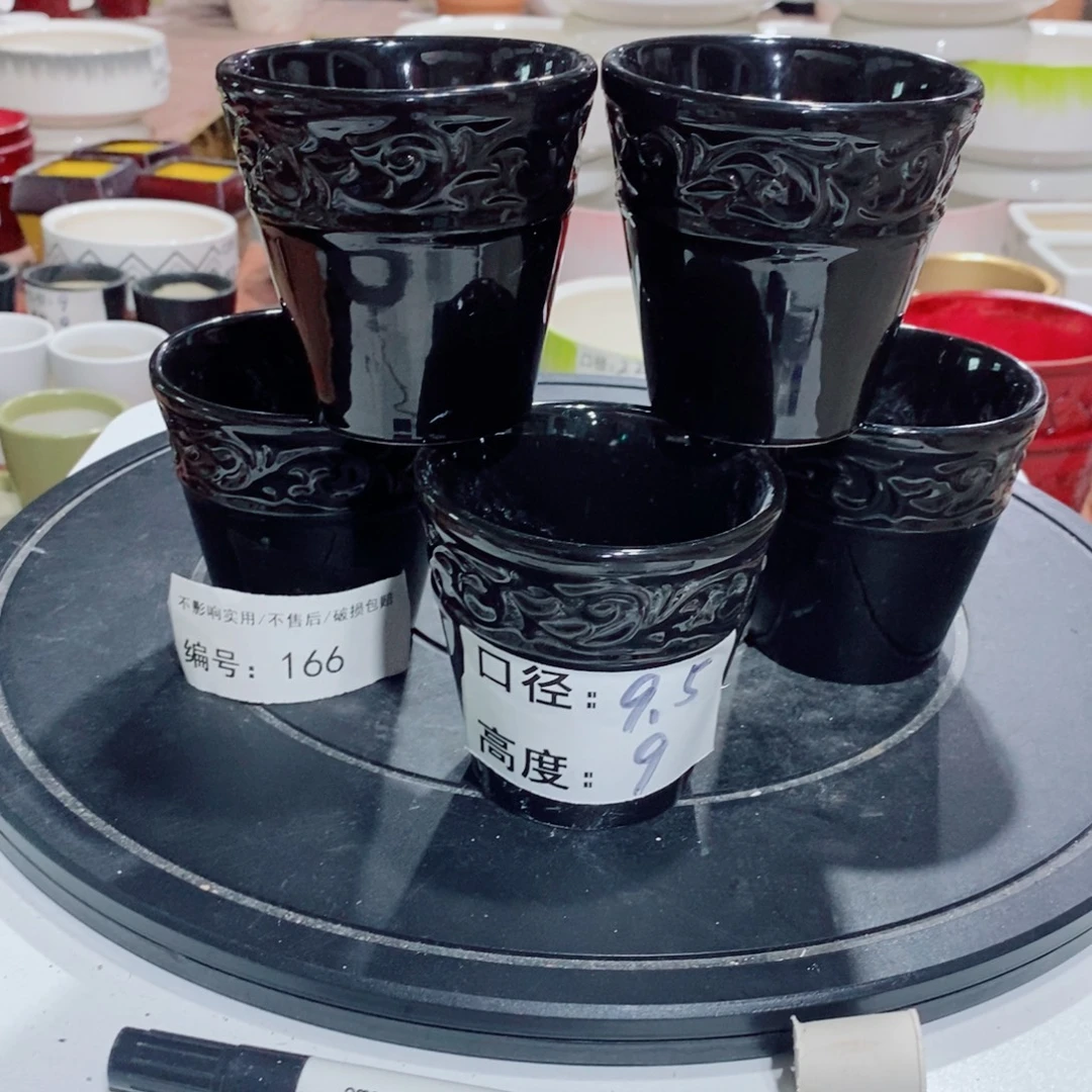 微瑕花盆-166-口9.5×9-5个
