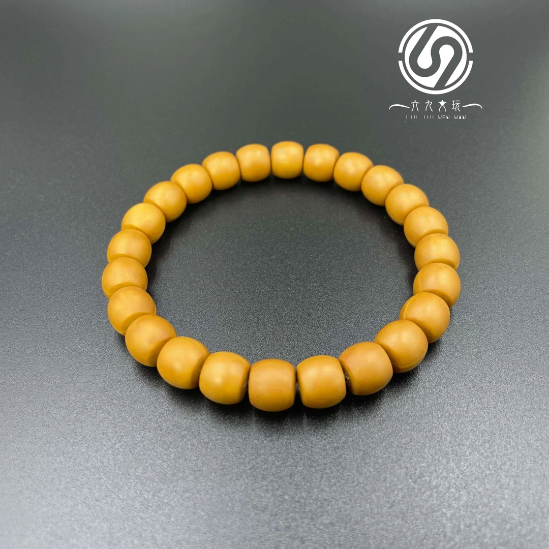 【六九出品】哑光直切原皮原色无暇毕业级猴头手串