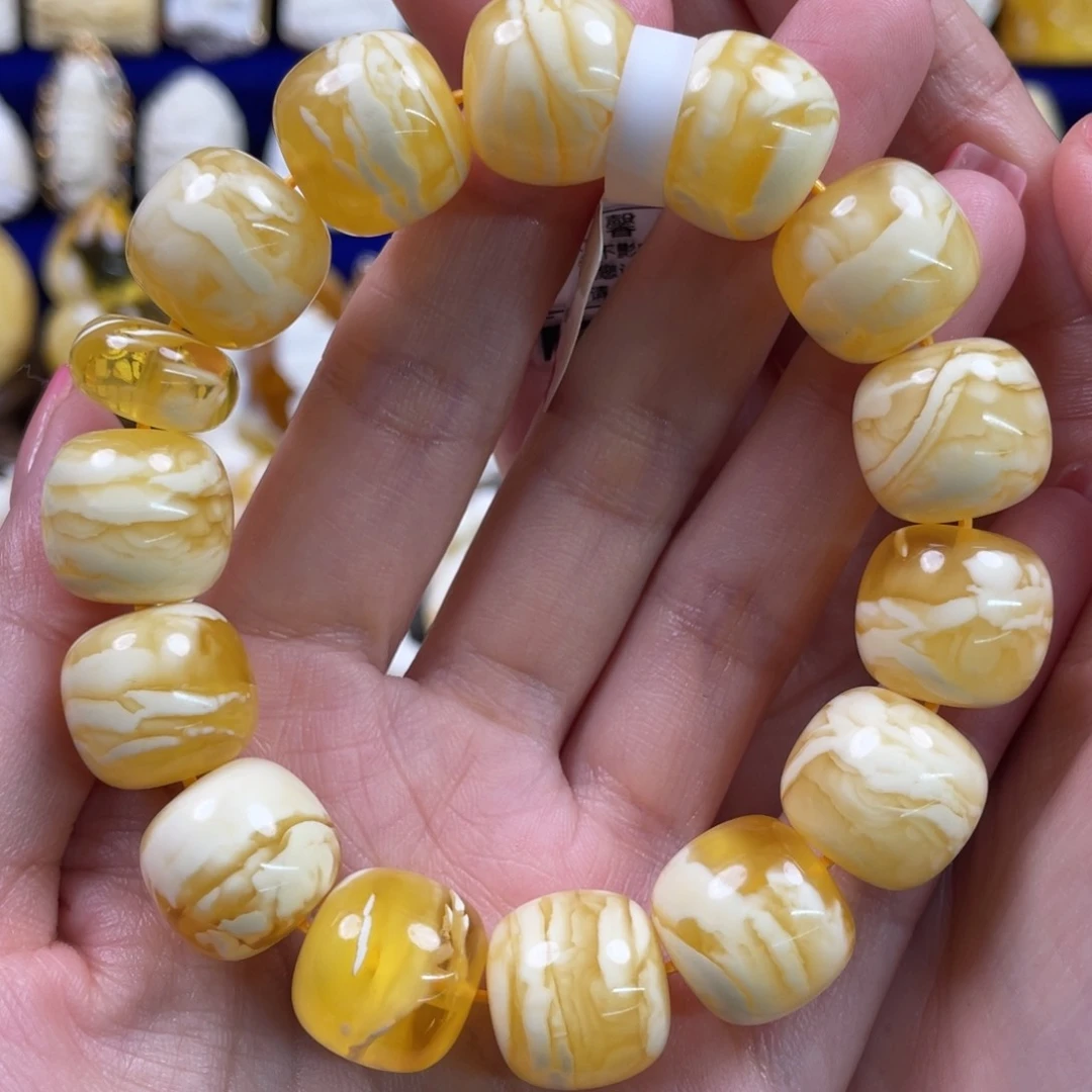 蜜蜡裸石未镶嵌琥珀蜜蜡