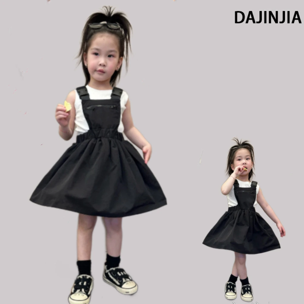大金家定制童装2024新品P高系列背带小黑裙
