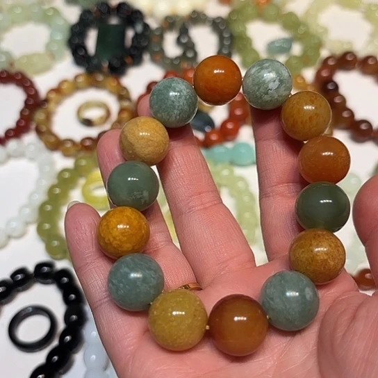 蛇纹石玉未镶嵌手串