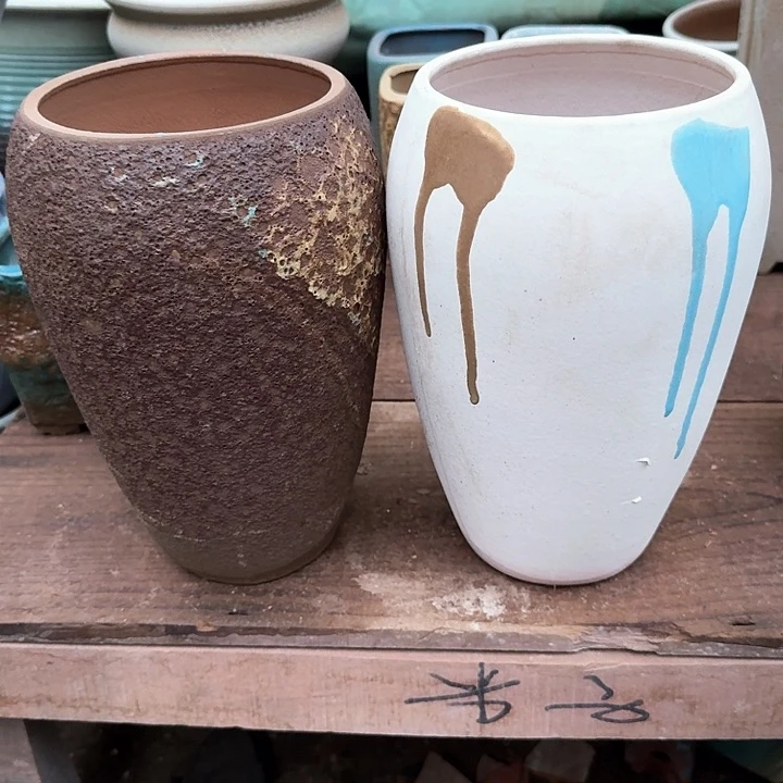 红陶微瑕花盆处理来了