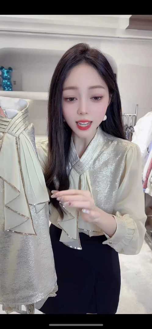 2025春季新款衬衫高级设计感轻奢减龄小众洋气宽松显瘦百搭上衣女