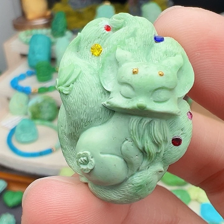 绿松石未镶嵌主播万珍