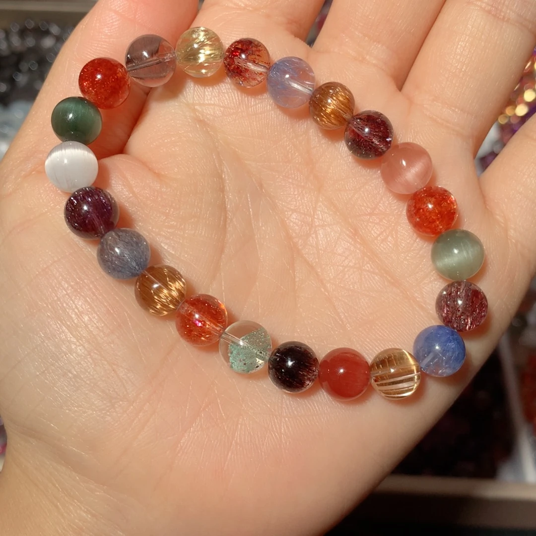 水晶未镶嵌手链多宝8