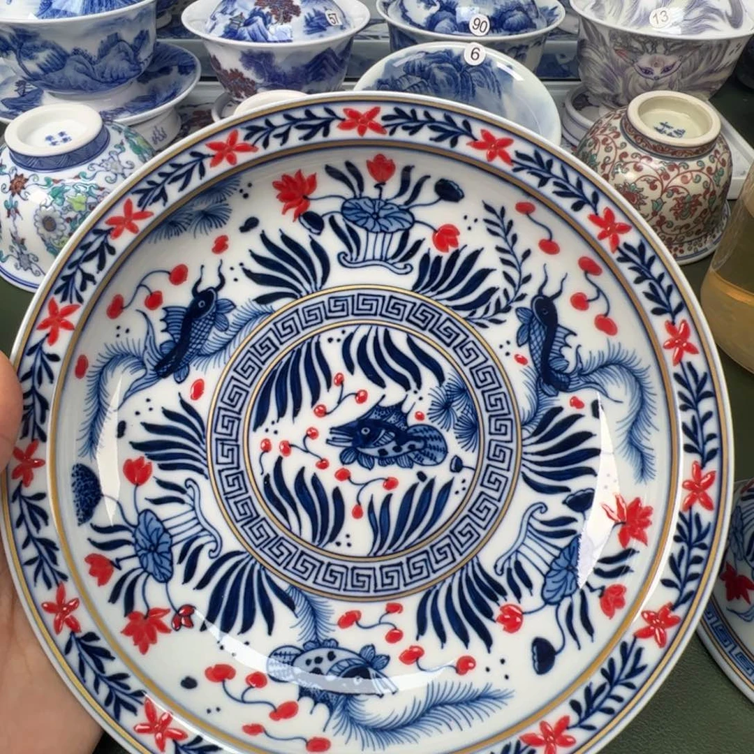 陶瓷景德镇纯手工纯手绘茶具木木9