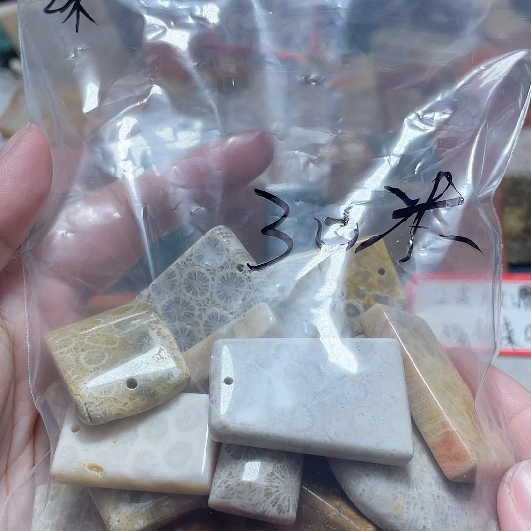 s***.硅化珊瑚（珊瑚玉）合金颈饰