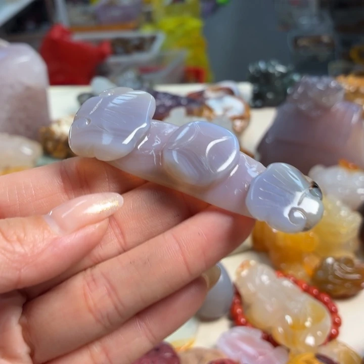 玛瑙/玉髓未镶嵌吊坠(不含链)