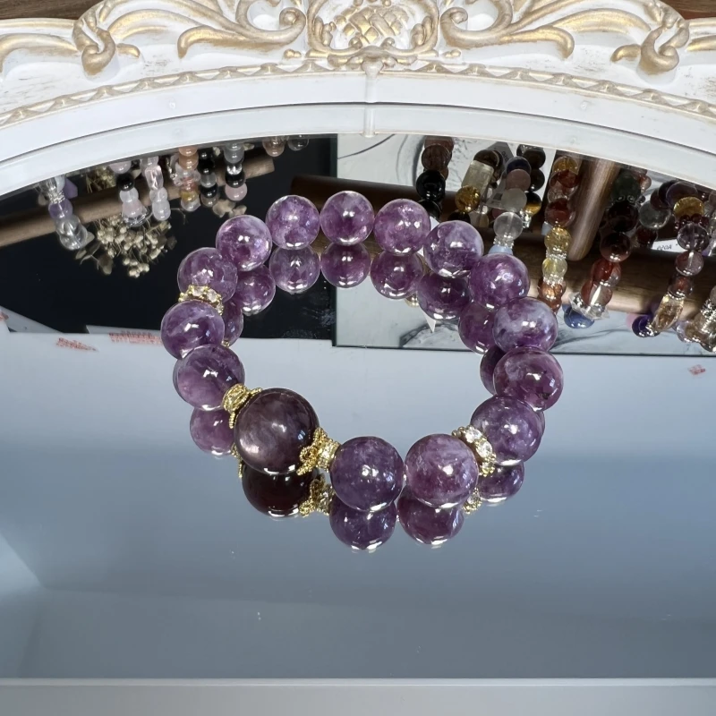 【考串搭子】A156 天然祖母晶手串手链+紫锂云母