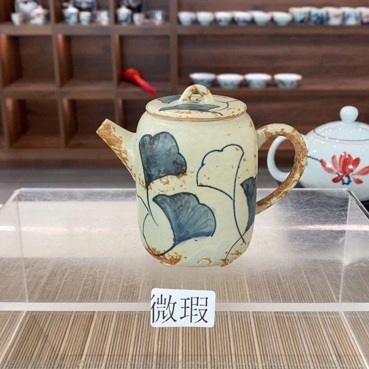 釉下老陶泥手工绘制