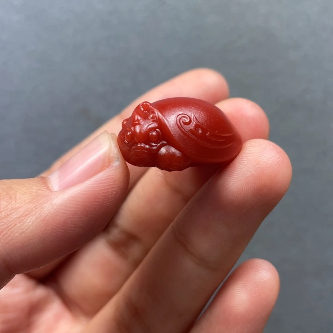 南红玛瑙未镶嵌配饰龙龟