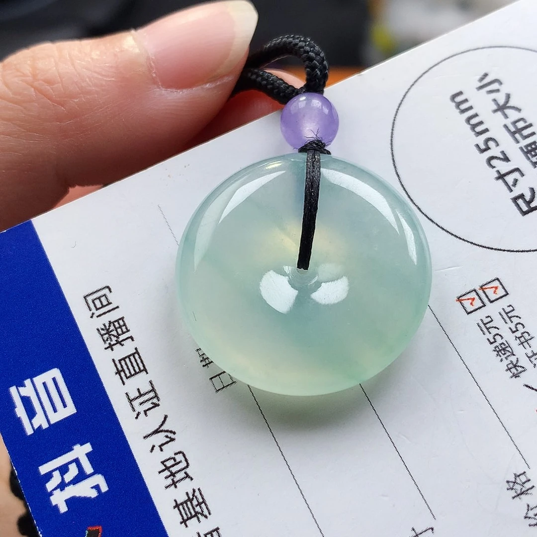 吊坠(不含链)未镶嵌翡翠平安扣