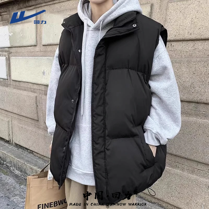 回力外套男款男士秋冬季2025新款加厚马夹男女同款坎肩保暖马甲