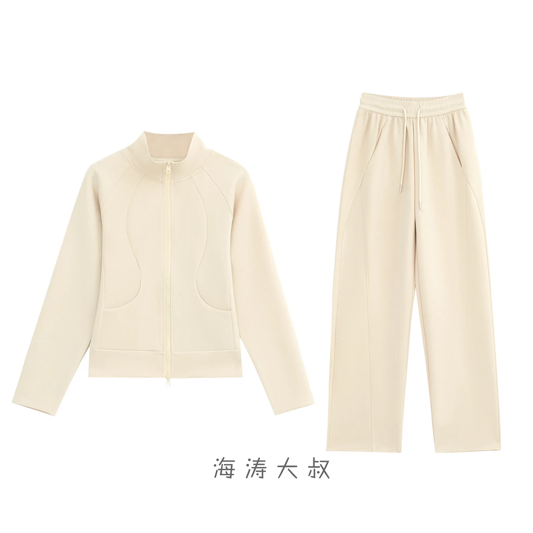 【海涛大叔】「懒人出街」定制肌理感休闲百搭简约套装GCCX2502-1