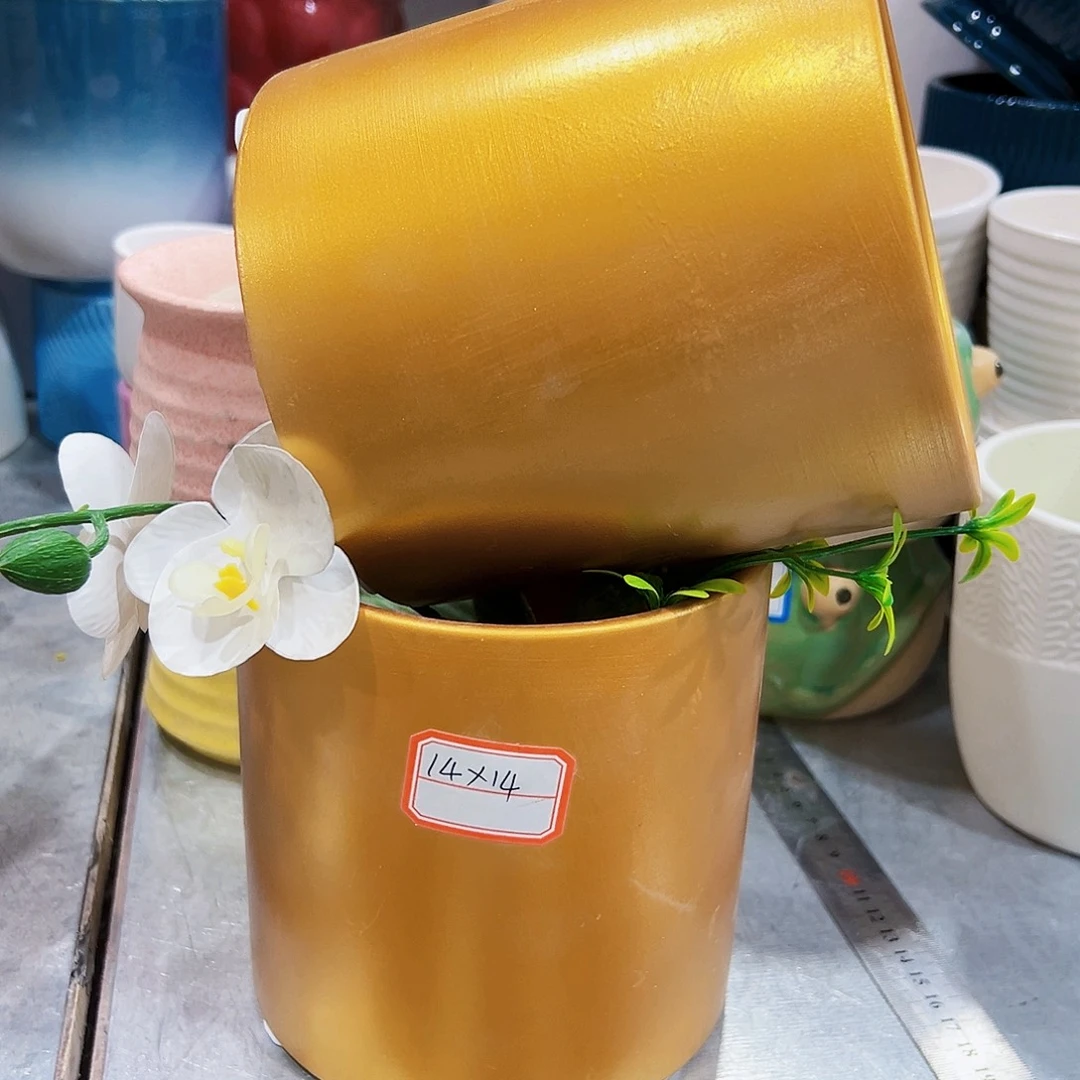 有孔，外贸尾单陶瓷花盆凑单10米包邮