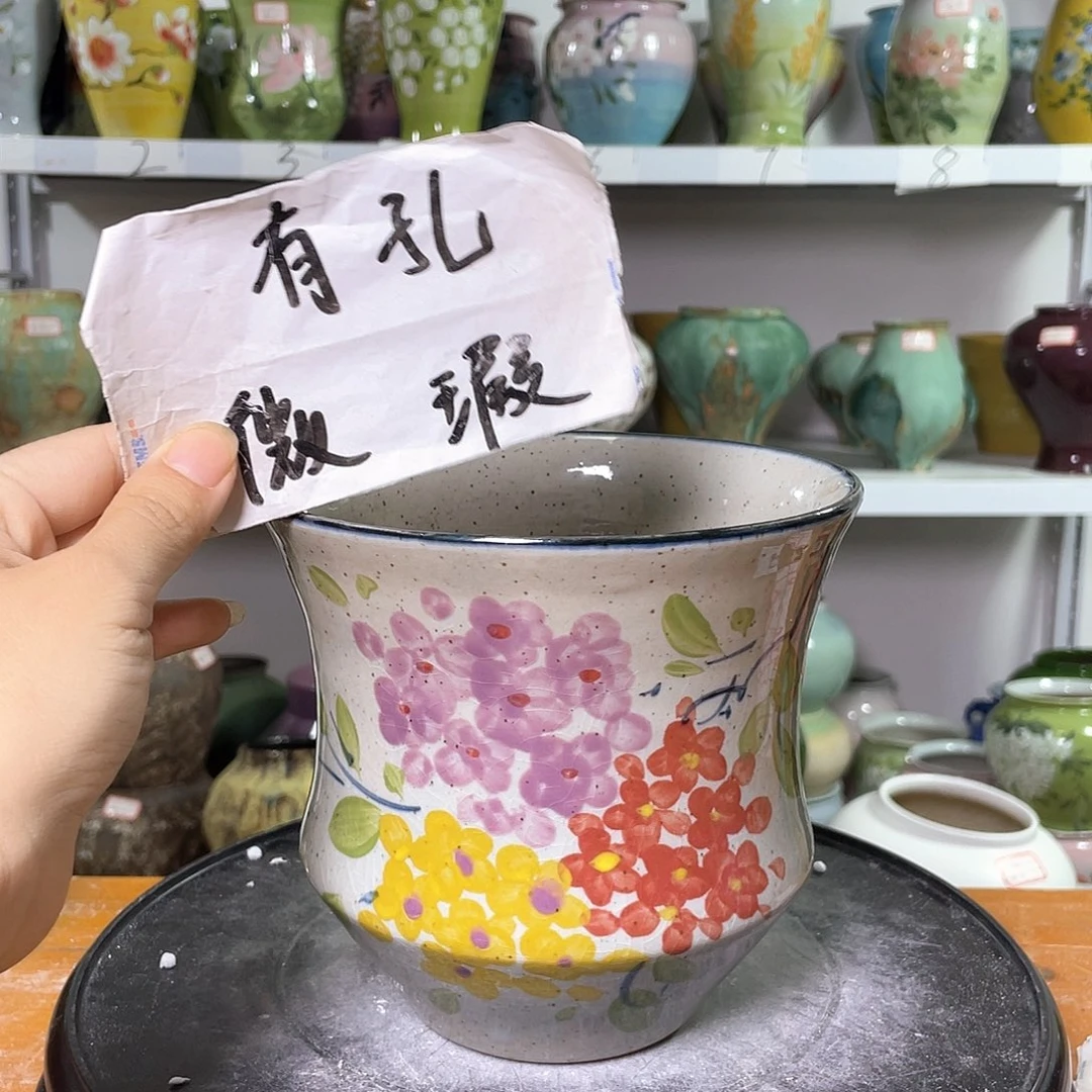 景德镇陶瓷花盆微瑕236