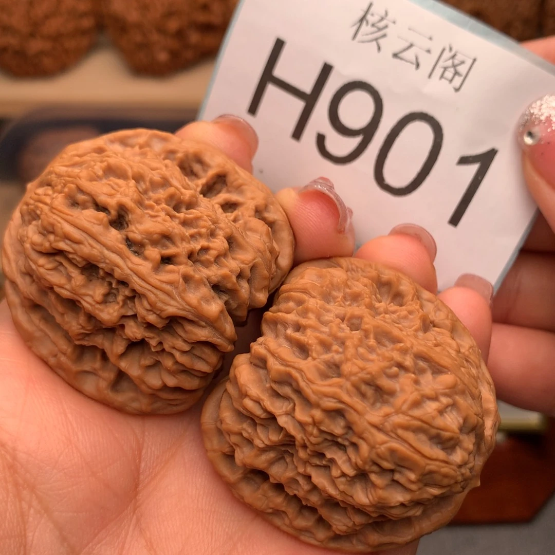 文玩核桃把件41高炮凹地逐鹿南疆石精对