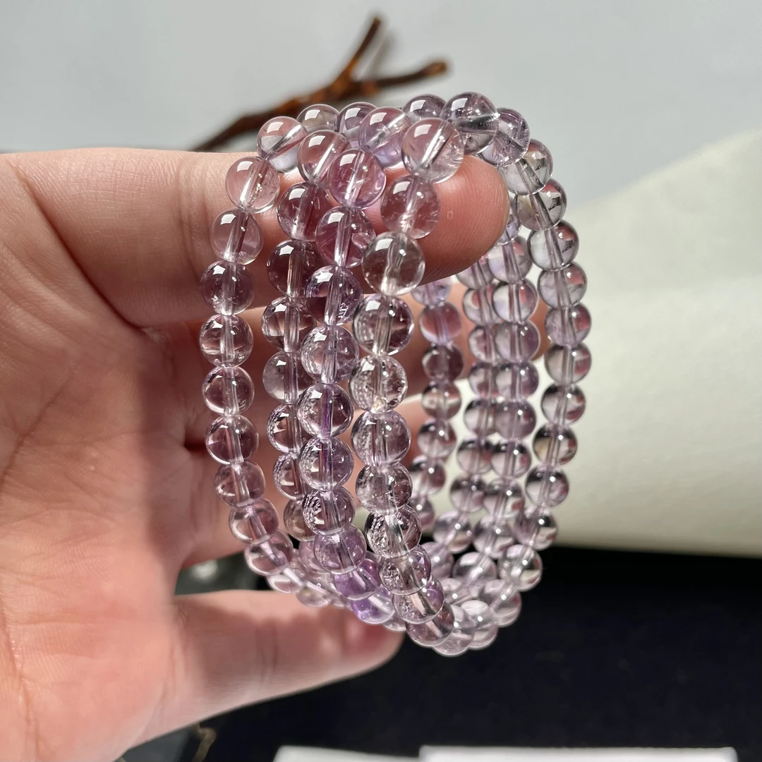 高净度玻利维亚紫水晶6mm手串多样性发其一 KT25022504