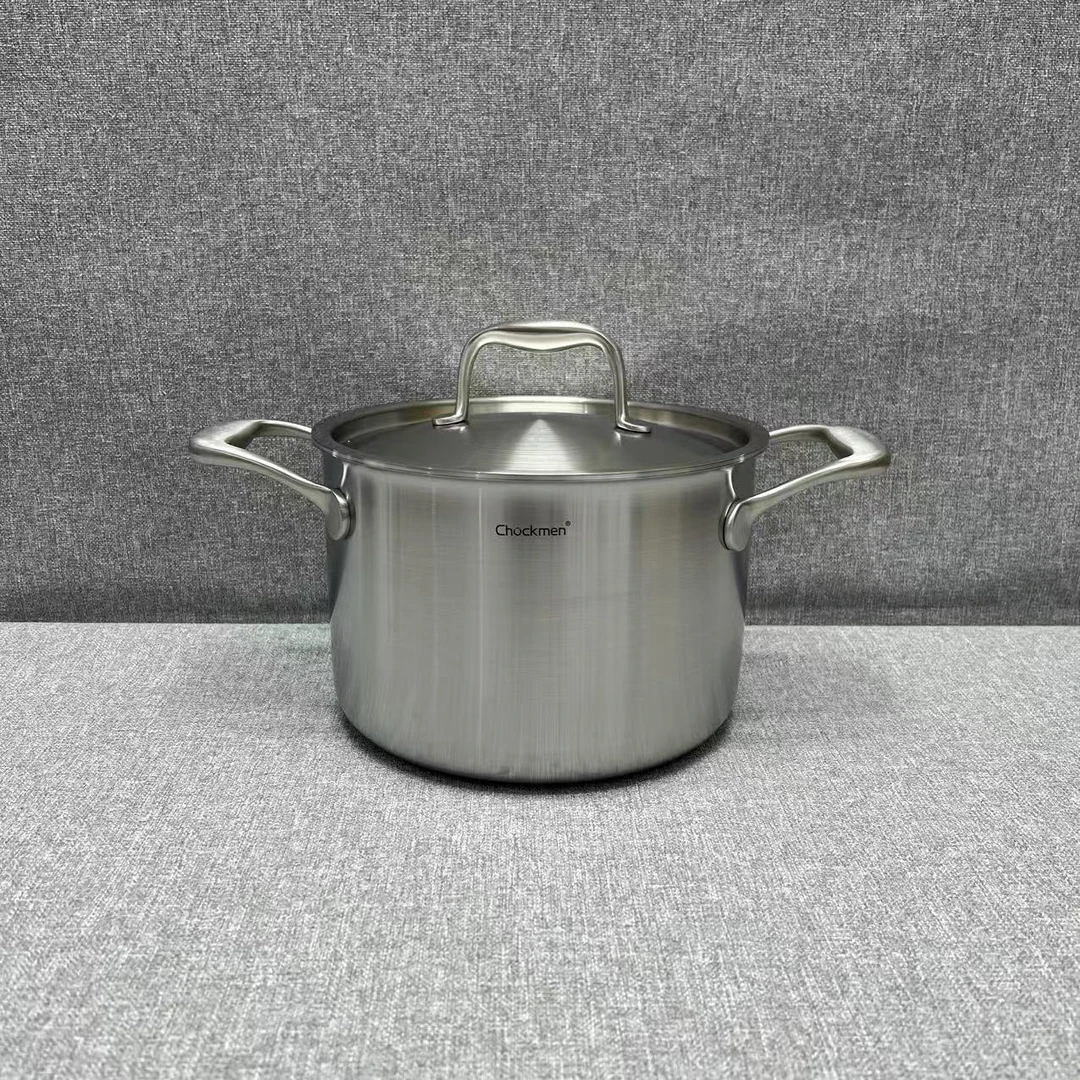 2-019 chockmen致选不锈钢双耳汤锅20*14.5cm 容量约4L重约1.98kg