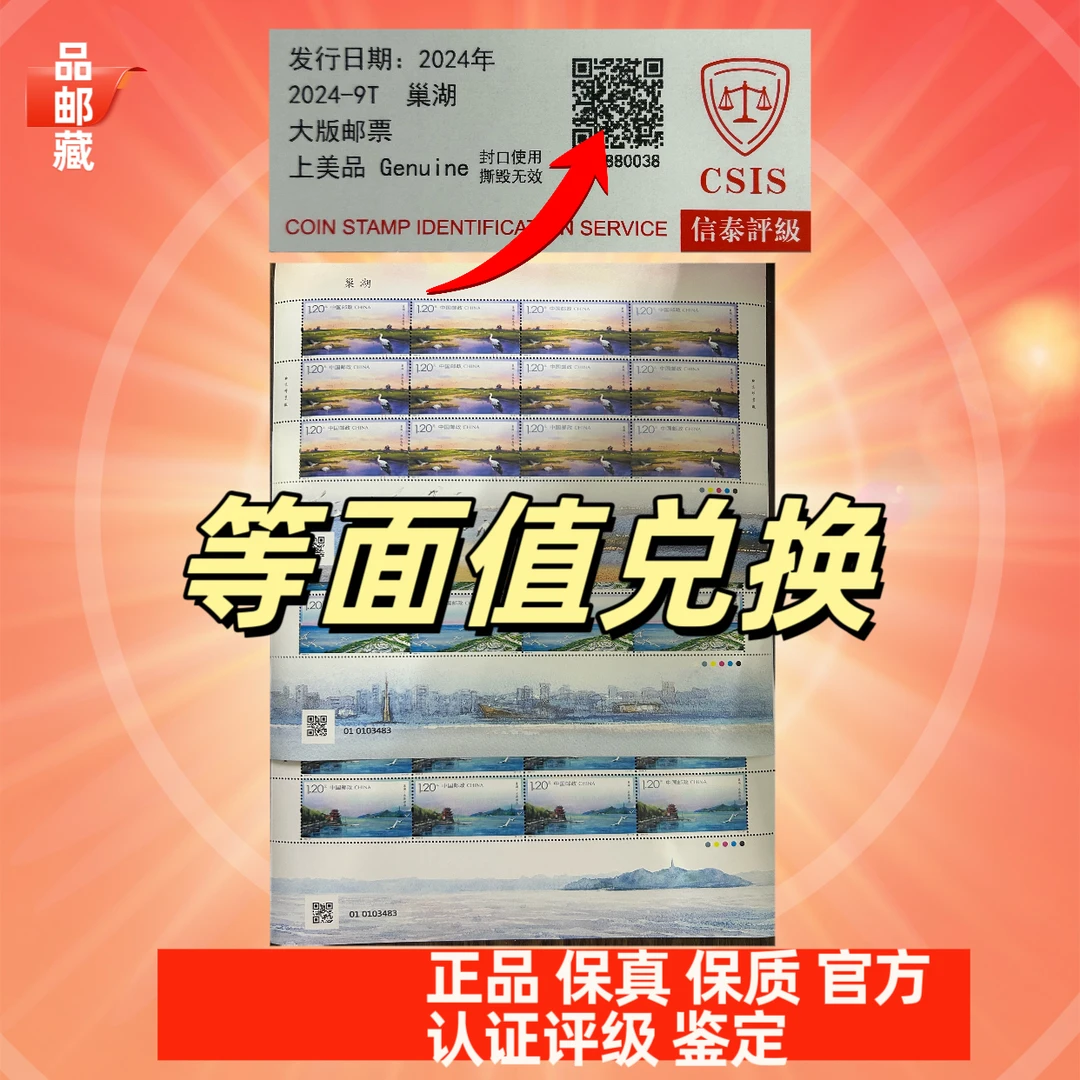 2024-9 巢湖版票 邮票 信泰上美品