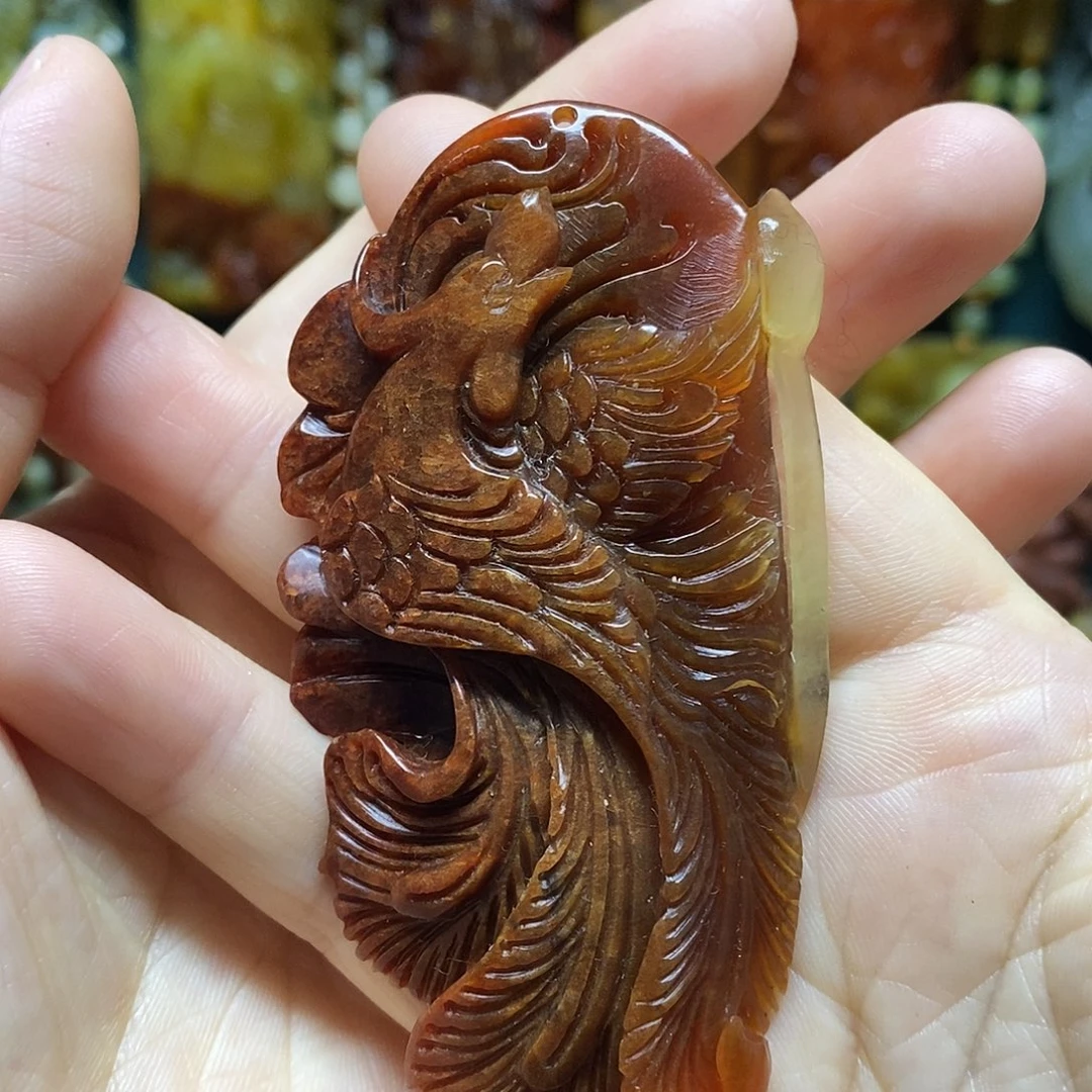 岫玉未镶嵌吊坠(赠链)