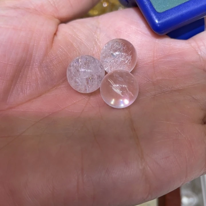 佳***兮未镶嵌手链烟晶白水单珠打孔不退不换