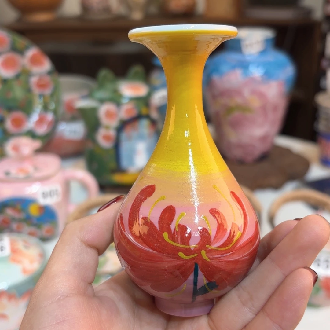 景德镇手绘高温釉下彩陶瓷茶具