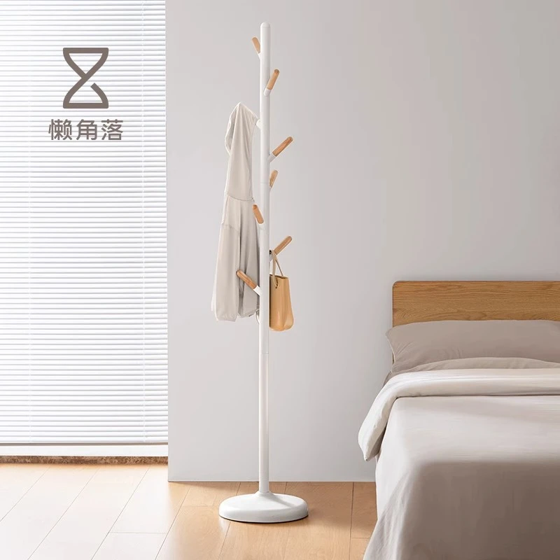 懒角落衣帽架落地家用卧室客厅挂衣服架子简易立式挂衣杆挂包架子