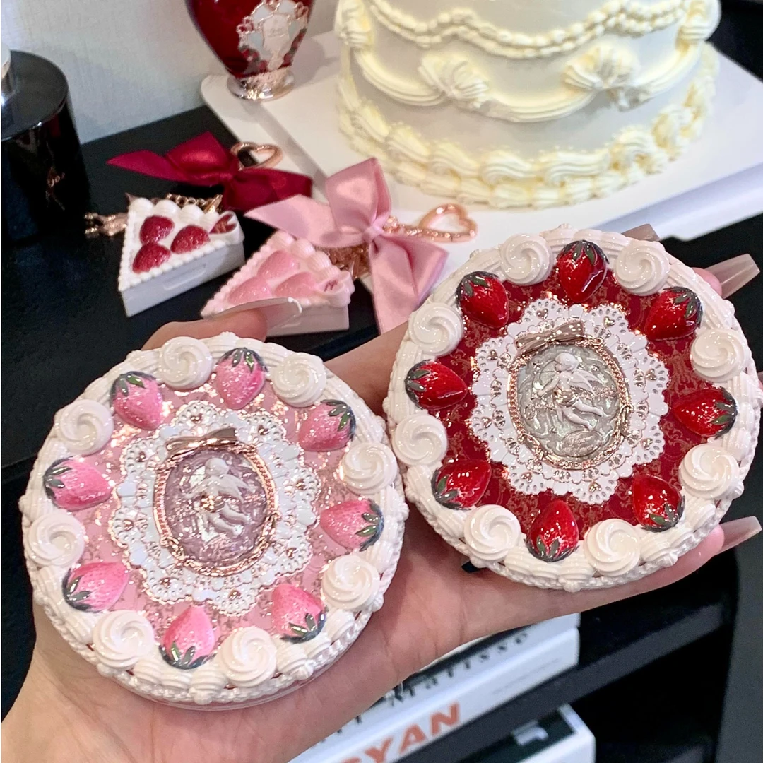 花知晓草莓丘比特蛋糕粉饼哑光柔焦控油持妆正装女生9.5g