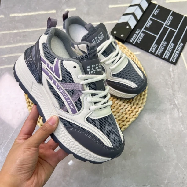 网面跑鞋女士女款时尚休闲鞋舒适跑步老爹鞋女鞋男士