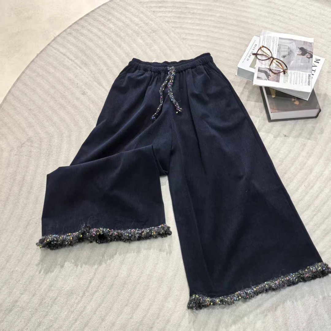 G小码裤长90    5518【森也拼图】灯芯绒裙裤