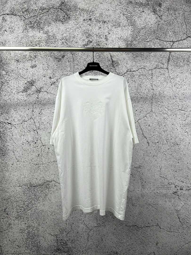 未使用 Balenciaga/巴黎世家 刺绣麦穗双BT恤/XS码/RB0027