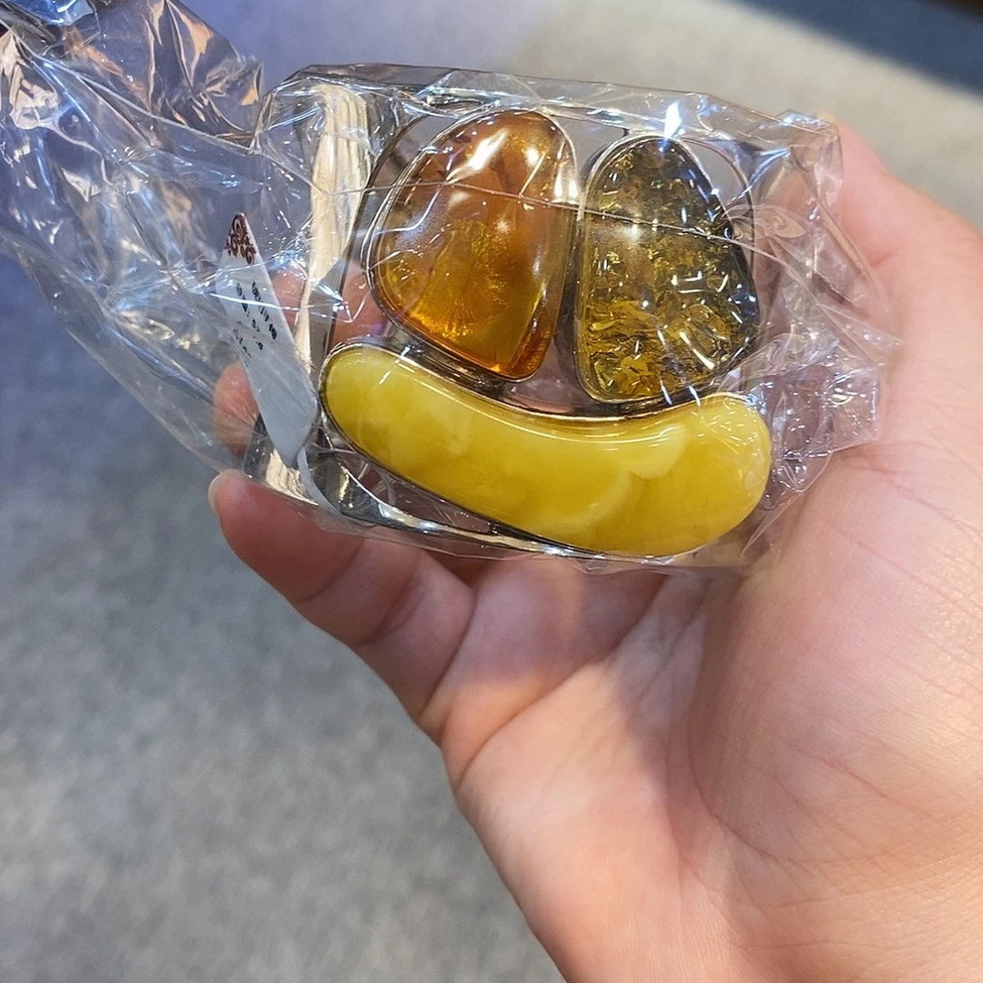 琥珀未镶嵌裸石手镯