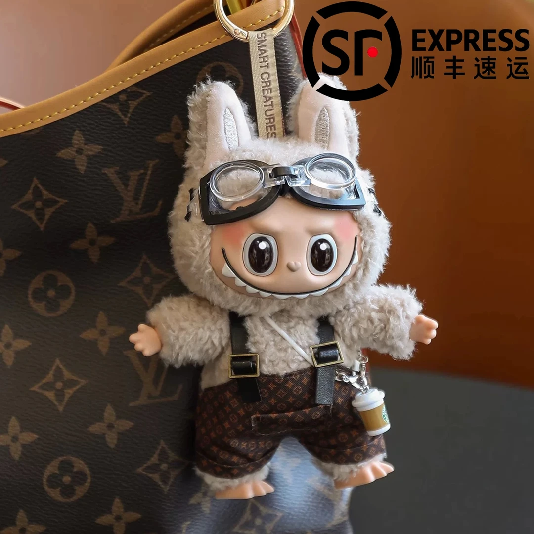 新疆乌市发货labubu拉布布娃衣一代二代三代衣服毛绒公仔包包挂件