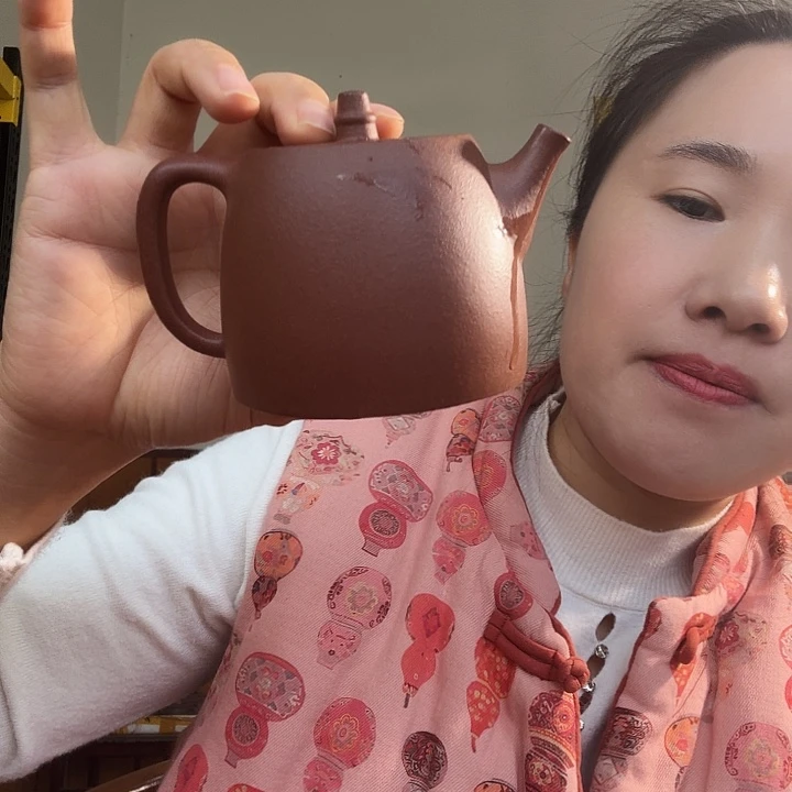 茶壶紫砂紫泥汉铎200cc