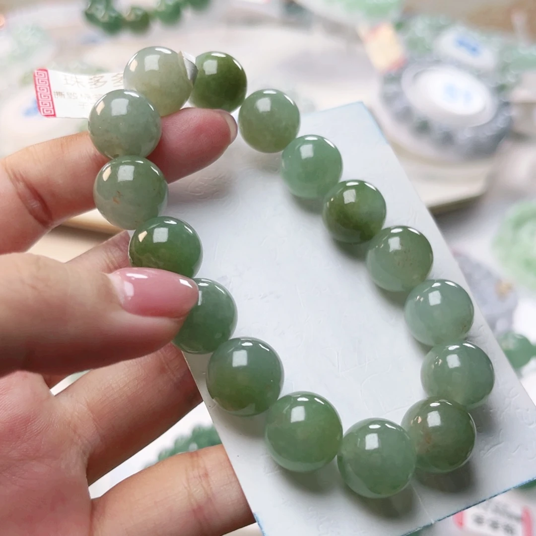 未镶嵌手链翡翠珠串