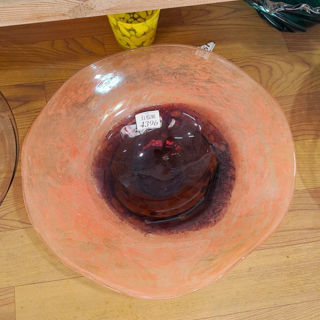 琉璃H4396微瑕花瓶摆件