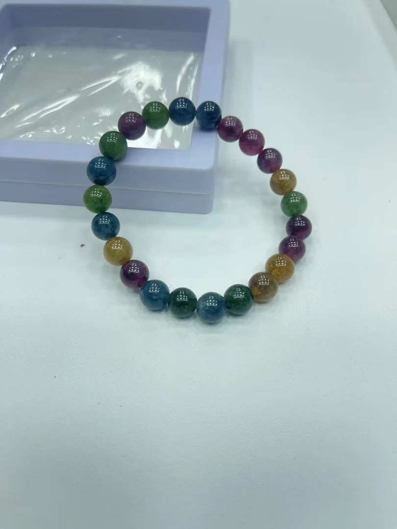 A099 8M单圈碧玺手链百搭款