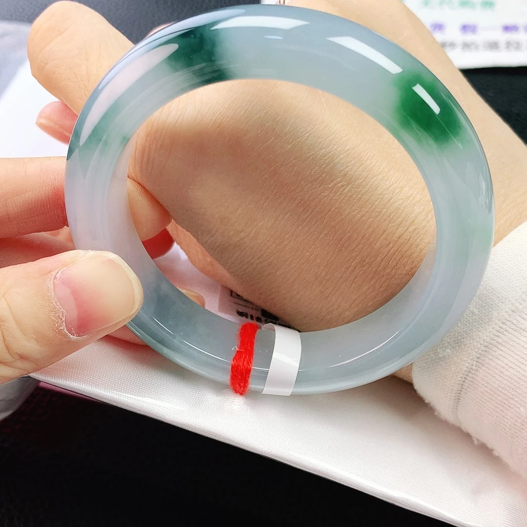 未镶嵌手镯翡翠55圈