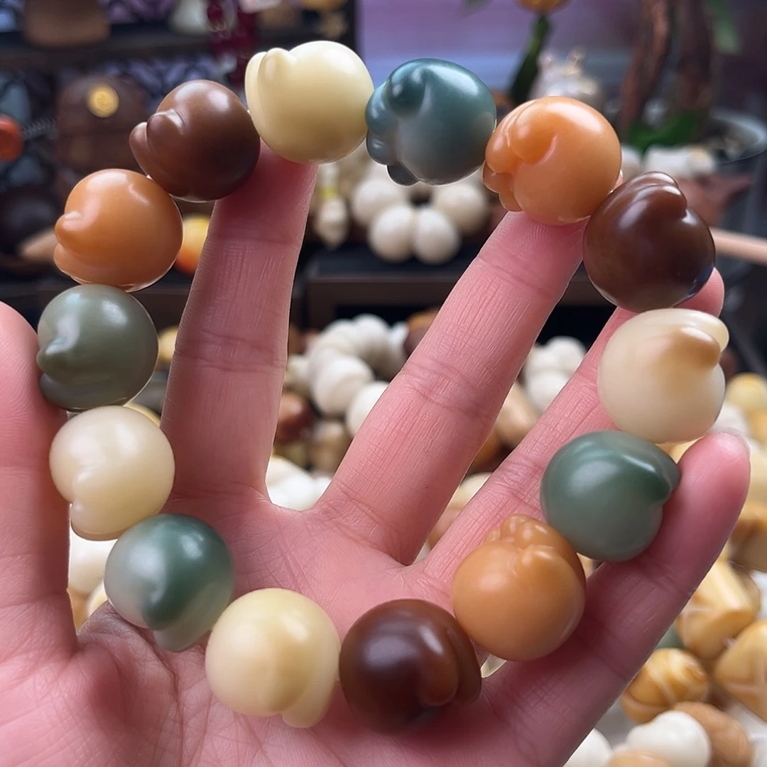 菩提根/象牙果手串-14高品菩提小猫爪