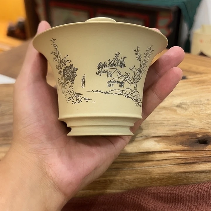 建水紫陶全手工壶