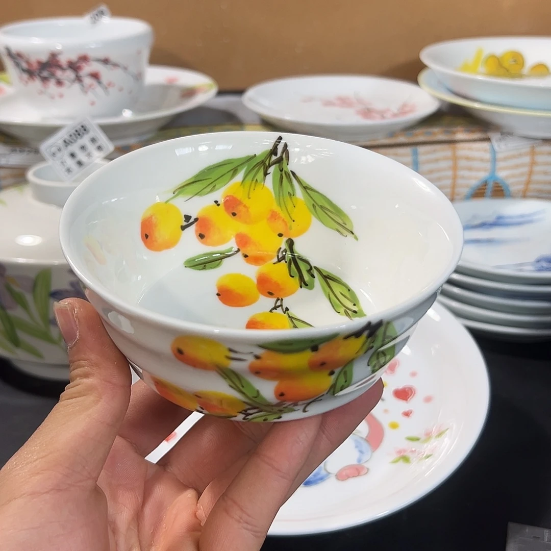陶瓷景德镇手工高温陶瓷5寸碗